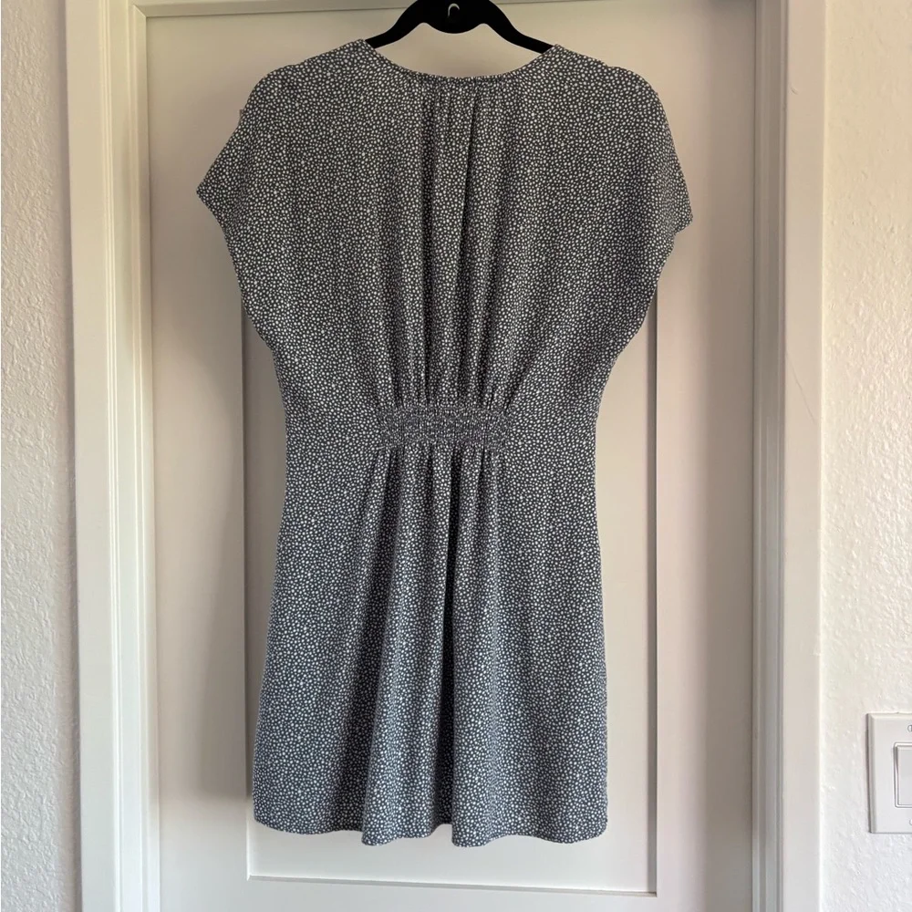 Abercrombie And Fitch Womens Medium Blue White Summer Dress With Pockets - Picture 2 of 12